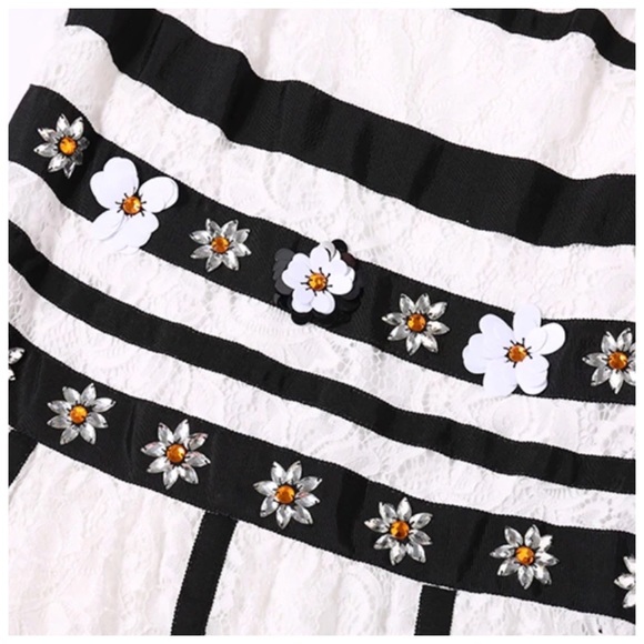 The HILDEE Embellished Lace Dress - Picture 6 of 8